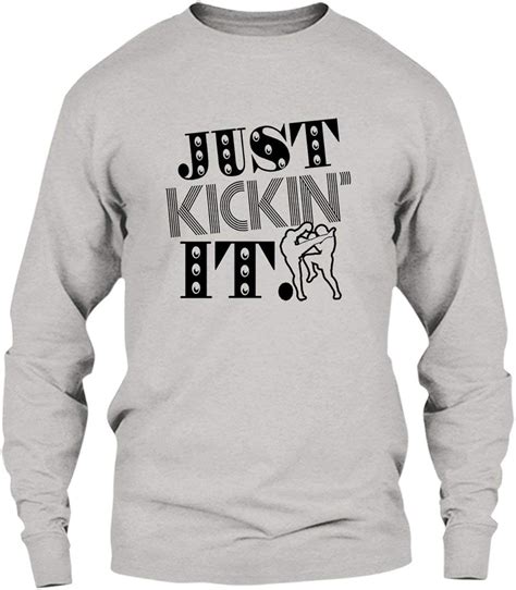 Are Black Kickboxing Just Kickin It T Shirt Mens T Shirt