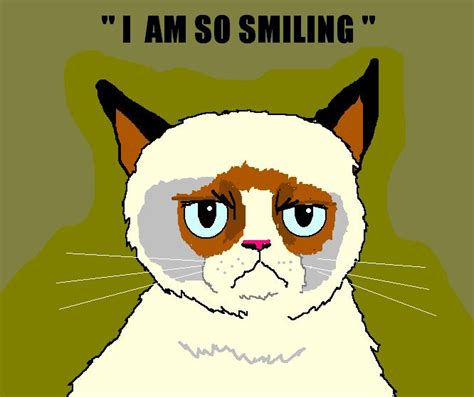 Smiling Grumpy Cat By Avricci On Deviantart