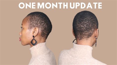 1 Month Post Big Chop Hair Update Natural 4c Hair Journey South