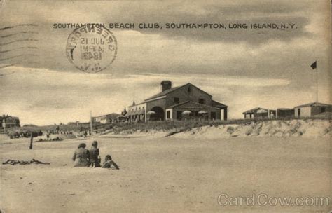 Southampton Beach Club Long Island New York Postcard
