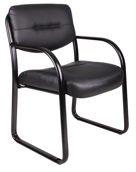 Boss Office Products Black Reception Waiting Room Chair