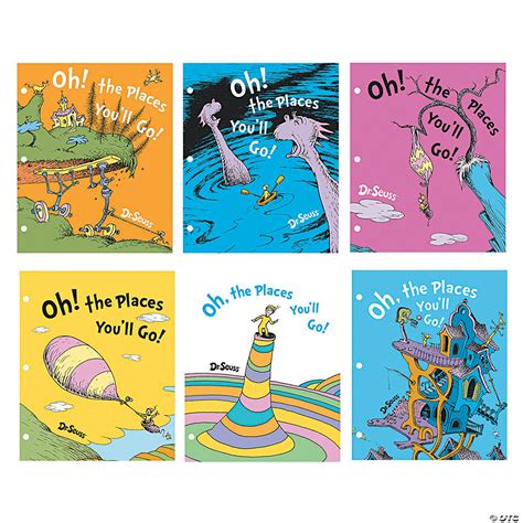 Dr Seuss Oh The Places Youll Go Pocket Folders Oriental Trading