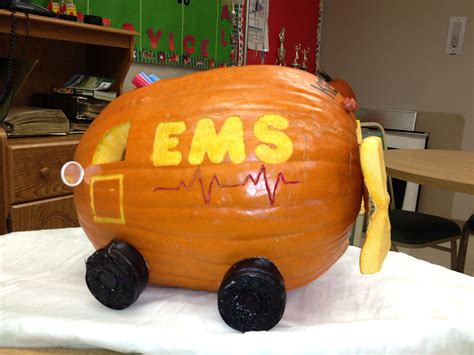 Ambulance Pumpkin Side View Halloween Props Diy Halloween Party