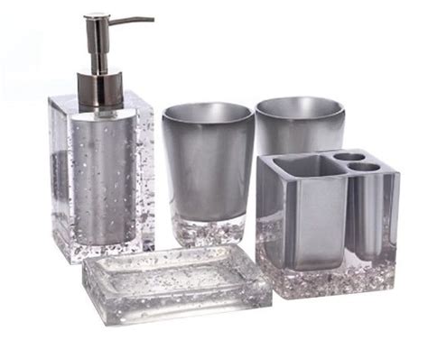 15 Amazons Best Silver Bathroom Accessories Set To Buy Now