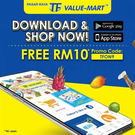 Tf Value Mart Online Store Free Rm10 Promo Code Promotion