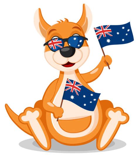 Aussie Kangaroo Cartoon
