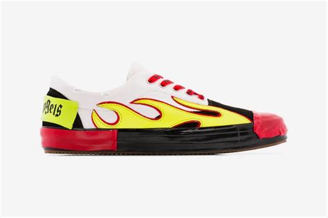 Palm Angels Multicoloured Flame Low Top Sneakers Ute Nu Dopest