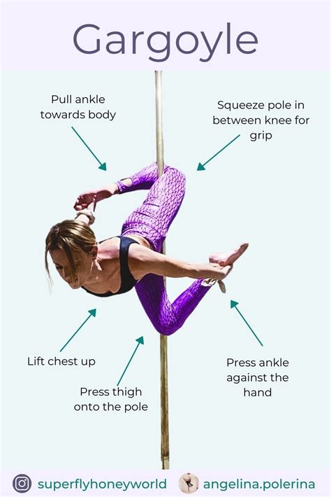 Pole Trick Tutorial Gargoyle Pole Moves Pole Tricks Pole Dance Moves