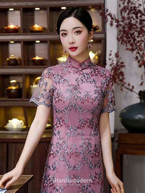 chinese improved cheongsam modern china daily qipao dress hanfumodern