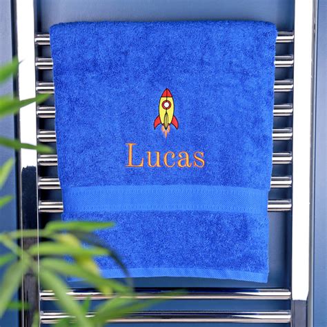 Our products include bath towels, beach towels, bathrobes, kitchen towels and more.in additions. Children's Personalised Rocket Bath Towel By Duncan ...