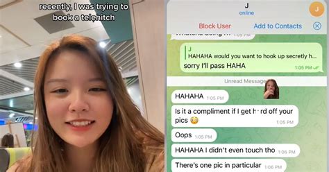 woman in s pore asked if she wants to hook up after requesting carpooling ride in telegram group