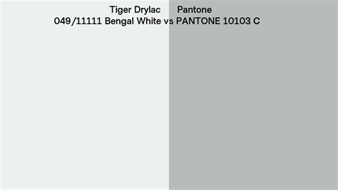 Tiger Drylac Bengal White Vs Pantone C Side By Side