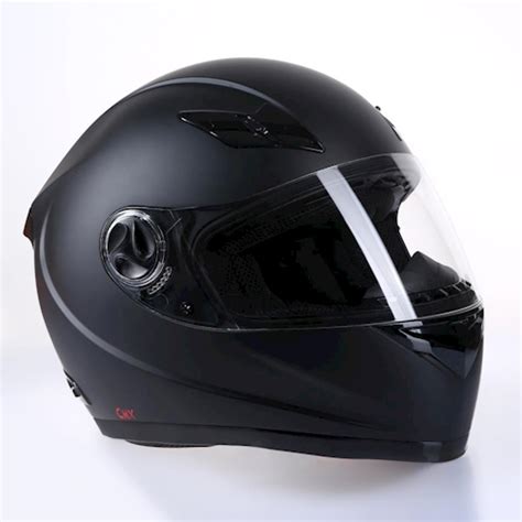 Zudem passt der motorradhelm in schwarz zu allen klamotten und jedem bike. Motorradhelm Integralhelm CMX "Blacky" schwarz matt L ...