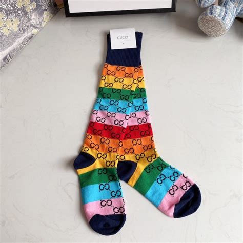 Gucci Gg Multicolour Cotton Blend Socks