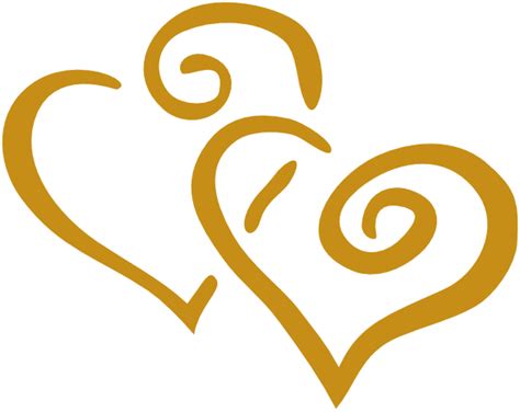 Gold Heart Golden Anniversary Clip Art Png Download Original Size