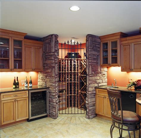 This one is fully functional with a simple storage bench, covered baskets, and hooks. Basement Remodel - Showcase Remodeling