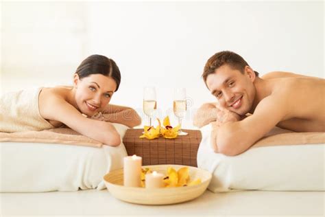 couple in spa stock image image of desk newlywed couple 32103755