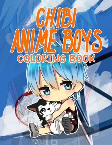 Chibi Anime Boys Coloring Book Wonderful Coloring Book Featuring