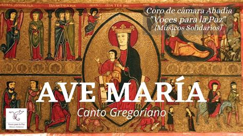 Ave Maria Canto Gregoriano Youtube