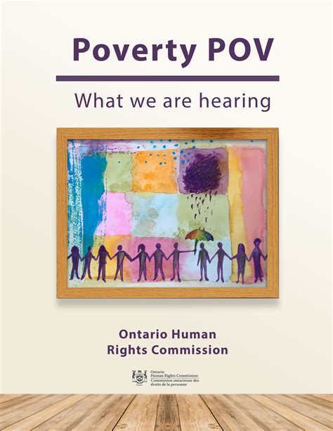 Poverty POV What We Are Hearing Ontario Human Rights Commission