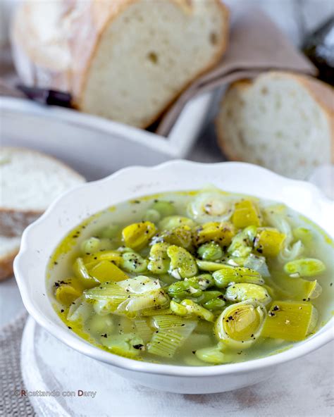 Minestra Di Fave Fresche E Porri Ricetta Leggera Per Un Primo Vegetariano