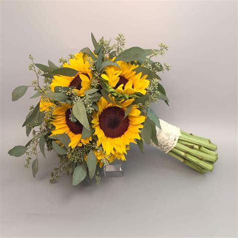 Sunflower Bridal Bouquet Flowersandservices