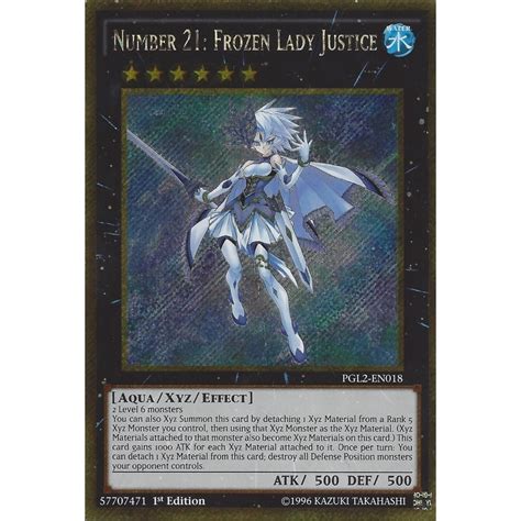 Yu Gi Oh Trading Card Game Yu Gi Oh Number 21 Frozen Lady Justice