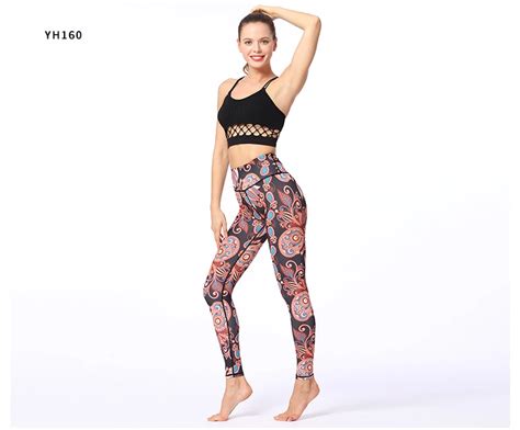 Nadanbao Active Wear Printed Colorful Fitness Yoga Leggings Womens High Quality Cool Gym