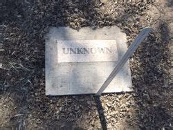 Unknown Find A Grave Memorial