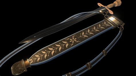 Xiphos 1 With Scabbard Buy Royalty Free 3d Model By The Ancient
