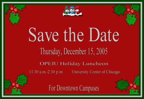 Proposal for christmas party template. Free Printable Christmas Party Save the Date Templates ...