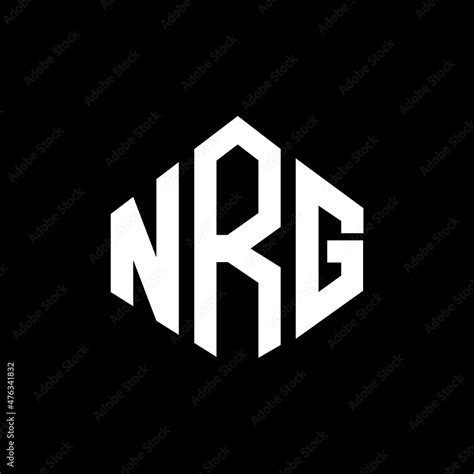 Nrg Letter Logo Design With Polygon Shape Nrg Polygon And Cube Shape