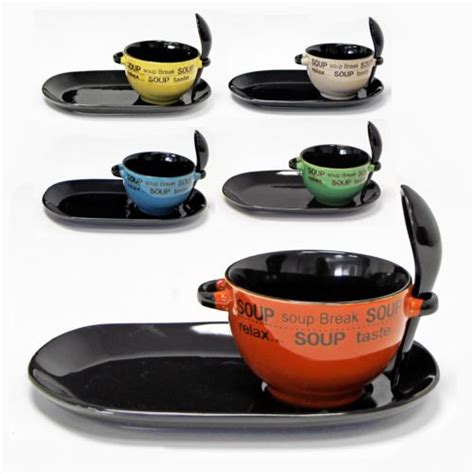 Customized bowls, plates and catering supplies serve up a delicious corporate luncheon, hors d'oeuvres reception or casual brunch for your special guests. CERAMIC SOUP BOWL TUREEN SNACK SET - Handled Soup Bowl ...