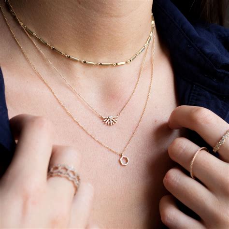 Layer Your Fine Diamond Necklaces Together For Paired Back Everyday