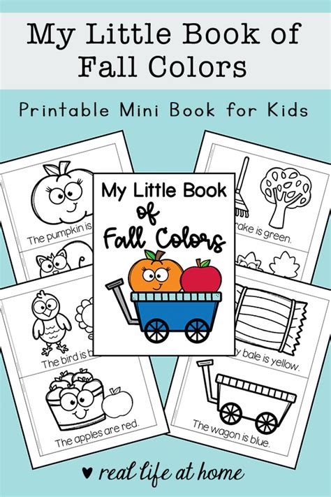 My Fall Colors Book Printable Mini Book For Kids
