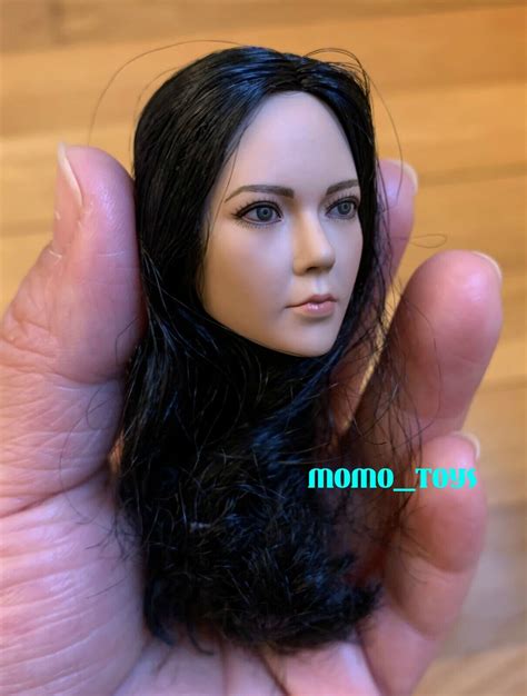 1 6 female black hair head sculpt for 12 tbleague phicen figure usa ebay