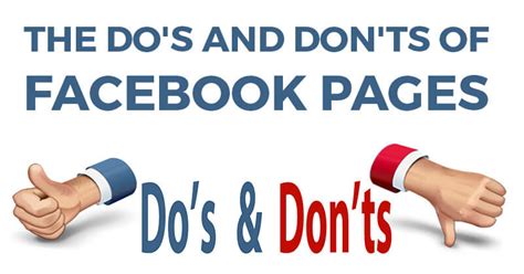 The Dos And Donts Of Facebook Pages