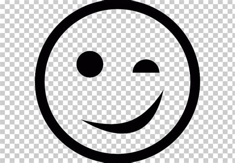 Emoticon Smiley Computer Icons Png Clipart Black And White Blink
