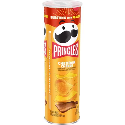 Pringles Cheddar Cheese Potato Crisps Chips 55 Oz 14 Count