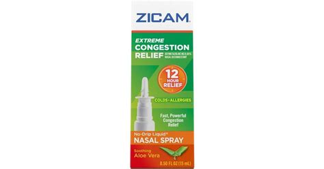 Zicam Extreme Congestion Relief No Drip Nasal Spray Soothing Aloe Vera • Price