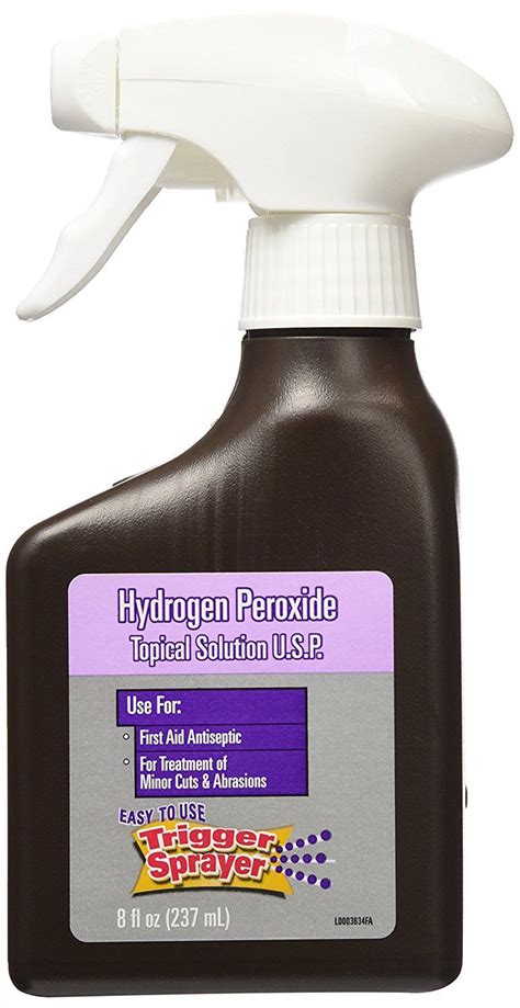 Hydrogen Peroxide First Aid Antiseptic Solution Oz Trigger Spray