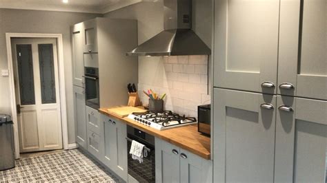 An Innova Malton Lamp Room Grey Shaker Kitchen Real Customer Kitchens