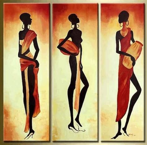 Canvas Painting Wall Painting African Woman Painting Abstract