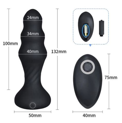 Remote Control Male Pulsating Prostate Massager Plug Waterproof Silicone 7 Modes Ebay