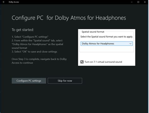 Windows sonic, a spatial audio feature in windows 10, delivers an enhanced listening experience. Spatial Sound (windows sonic for headphones, Dolby Atoms ...