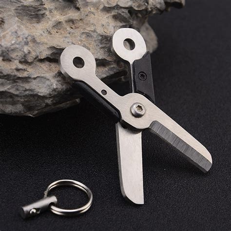 New Pocket Outdoor Tool Key Chain Stainless Steel Mini Survival Spring