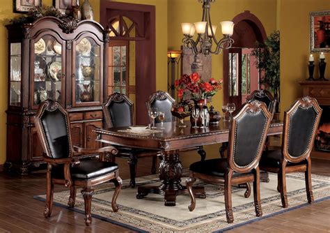 Best Formal Dining Room Set 7 Piece Set Cherry U Life