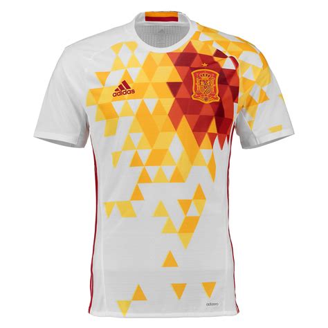 Adidas Mens Spain Football Team Away Shirt Jersey Kit Top Tee Euro 2016