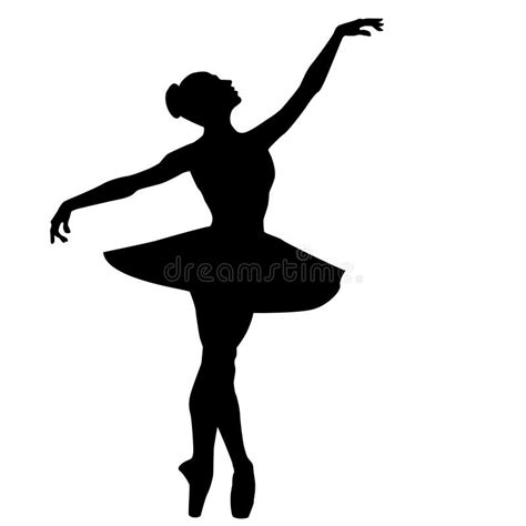 Ballet Dancer Silhouette By Crafteroks Stock Vector Illustration Of
