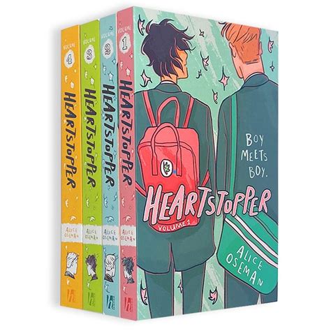heartstopper series volume 1 4 books collection set by alice oseman netflix series books book